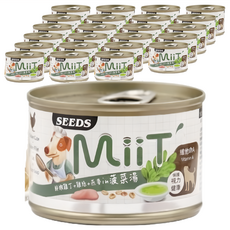 惜時 MiiT 有雞愛犬機能大湯罐, 鮮嫩雞丁菠菜湯佐雞絲燕麥, 170g, 24罐