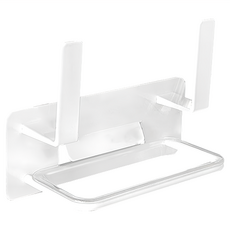 FAmILyLIFE 生活 航太鋁免打孔 L型瀝水盤鍋蓋架 免釘膠款, 簡約白, 1個