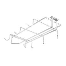 生活采家 304不鏽鋼廚房馬克杯高腳杯架, 寬20.6公分x深32公分x高5.5公分, #27018, 1個