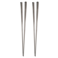 SSGP 三四鋼 餐具中空防燙防滑316不銹鋼筷子合金筷子 E163 23 x 0.7 x 0.5cm 2雙, 2雙筷子, 銀色, 1組