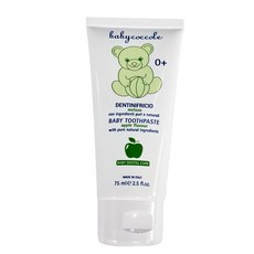 babycoccole 寶貝可可麗 1~3歲 水果膠牙膏 青蘋果 75ml, 1條