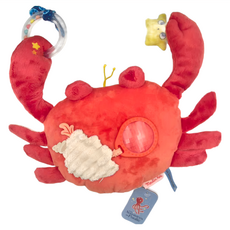 Moulin Roty 螃蟹音樂安撫手搖鈴 波利歷險記 大, 棉質 聚酯纖維 塑膠(ABS)材質, MR-676077, 1個