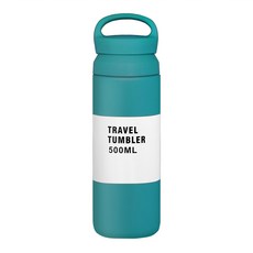 不鏽鋼保溫杯 Travel Tumbler 500ml 玉石陶瓷材質 雙層真空設計, 玉石藍, 1個