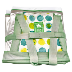 LOGOS ROSY insul10 軟式保冷袋 15L, 白色 + 綠色