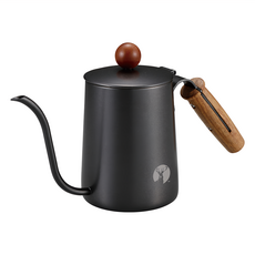 CAPTAIN STAG 鹿牌 Stag Argo手沖咖啡壺 不鏽鋼木柄, UW-3543, 600ml, 1個