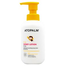 ATOPALM 愛多康 兒童蜂蜜乳液 敏弱肌適用 舒緩皮膚乾燥 維持水潤肌膚 雙重結構瓶身設計, 300ml, 1瓶
