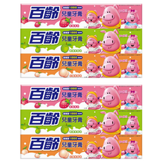 Smiling 百齡 兒童牙膏 水蜜桃 草莓 青蘋果, 2組, 150g