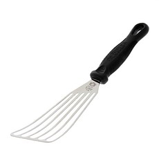 de Buyer 畢耶 FKO碳纖握柄系列 不鏽鋼彈性簍空鏟 31cm, 黑色, 1支