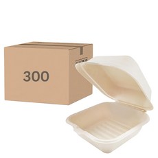 ONEFU 植纖漢堡盒 6吋, 10包, 50個