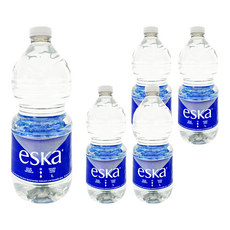 加拿大 eska 天然冰川水, 1L, 5瓶