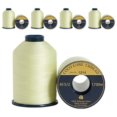 COTTONVILL 高級縫紉機線 45'S/2 色號 C014 1700公尺 2入，100% 聚酯纖維，韓國製造, 10件