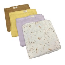 FABELAB 紗布巾4件組 100%棉(有機棉)
