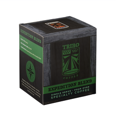 TRIBO COFFEE 濾掛式咖啡 遠征綜合, 冠軍烘豆師嚴選, 阿拉比卡咖啡豆, 精量烘焙, 氮氣包裝, 11g, 10包, 1盒