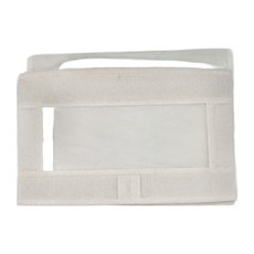 mohe 木暉居家 3入無印風棉麻透視窗折疊收納盒整理箱, 大款, 米白色, 1組