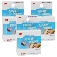 3M 好呼吸透氣膠帶 半吋, 2入, 3盒