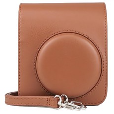 拍立得相機合身收納保護皮套 mini40適用 棕色, 單一商品, 1個