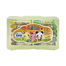 LIBERTY 利百代 可愛家族 彩色筆 Set 24色, 2mm圓尖筆尖, 粗細適中筆桿, 1盒