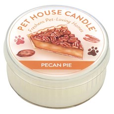 PET HOUSE 室內除臭寵物香氛蠟燭, 胡桃派, 無添加色素, 石蠟, 石油, 100%全天然黃豆蠟, 純棉芯, 43g, 1罐