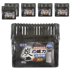 EMO 冰箱消臭劑 碳 添加天然除臭原料, 150g, 6盒