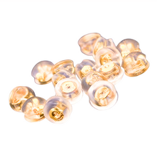 SOLARFRI 高級親膚抗敏防滑耳環塞耳堵 2個, 10組, 金色