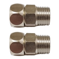 新多多小舖 全銅活動直通 2個一組 全銅材質 耐用防鏽 DIY適用, 1組, 四分