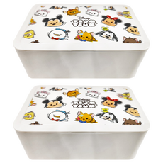 收納王妃 TSUM 塑膠收納盒 188 x 122 x 75mm, 白色, 2個