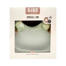 BIBS Overall 口袋圍兜, 6個月以上適用, 丹麥設計, 灰綠色, 1個