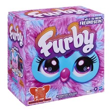 Hasbro 孩之寶 Furby 菲比小精靈 電子互動絨毛玩偶, 22.8cm, 粉紅棉花糖, 1盒