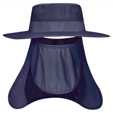 捷華 可拆卸防曬帽, 藏青色