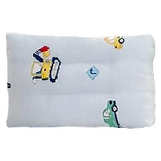 100%萊賽爾涼感水洗枕 枕頭同款枕心, 50 x 30cm, 藍汽車家族