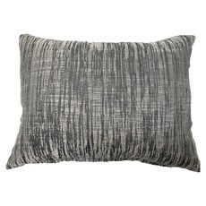 J&N 雨絲緹花腰枕 2件組 100%聚酯纖維 外套可拆洗, 灰色