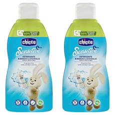 Chicco 奶瓶食器清潔劑，植物萃取成分，溫和配方洗淨, 300ml, 2瓶