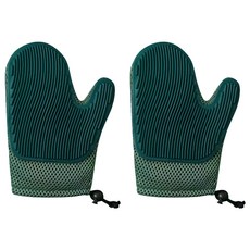 TengYue 寵物去毛按摩擼貓手套 2個, TPR材質, 透氣網布, 五指設計, 魔鬼氈設計, 墨綠色