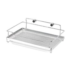 DAY&DAY 日日家居 大方形置物架 附滴水盤 #304 不鏽鋼, 銀色, 1個