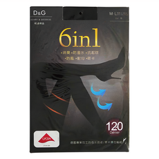 ONEDER 旺達棉品 六合一褲襪, 120丹尼, 消臭, 防潑水, 抗起球, 防風, 耐勾, 萊卡, M~L, DG-A110
