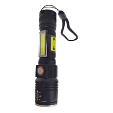 TX Tanox 特林 XHP50強亮伸縮變焦帶側邊COB手電筒 T-2021D-P50 135 x 32mm 148g, 1個