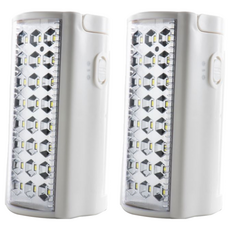 MAX STAR 太星電工 夜巡俠超亮LED充電式照明燈, 50小時長效照明, 停電自動亮燈, USB充電輸出, 20 x 9.5 x 8.5cm, IF600, 2個