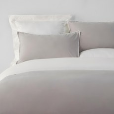 HOLA 和樂家居 艾禮思山形繡200織水洗棉被套, 灰色