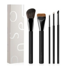 Solone 台灣公司貨 大藝術家玩色刷具立體無瑕5件組 附品牌專屬盒, 1組, 黑色