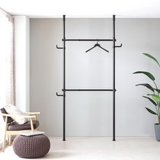 衣架專家 BLACKSMITH 晾衣架, 黑色, 137 x 260cm