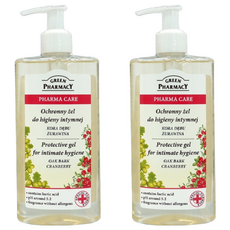 GREEN PHARMACY 植淨林 蔓越莓私密潔膚露 (300ml/瓶) 女性專用 草本配方 溫和潔淨, 2瓶