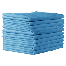AHOYE 強力吸水廚房抹布 25 x 25cm 10條 天藍色 超細纖維 廚房清潔