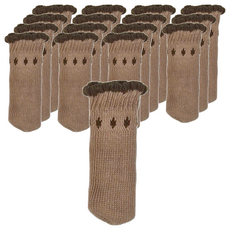 毛線椅腳套 小點點 Set 16支, 卡其色, 11cm, 1組
