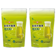 天仁茗茶 急沏冷泡茉香綠茶 100%天然輕鬆冷泡, 2g, 20包, 2袋