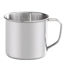 AOK 304口杯 8cm 不鏽鋼水杯 居家辦公適用, 1個, Silver