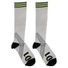 PORABELLA 活力運動壓力襪 女款, 白綠, 1雙, Free Size