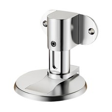 導線駭客 靜音免打孔 磁吸防撞防踢腳 鋅合金隱形門檔 亮銀, 孔距40mm x 29mm x 60mm, 2個