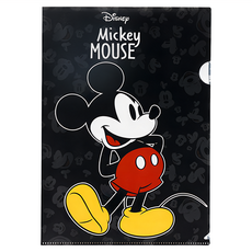 MICKEY MOUSE 米奇 強力L型夾 Set 6 迪士尼古典米奇, 黑色, 6個