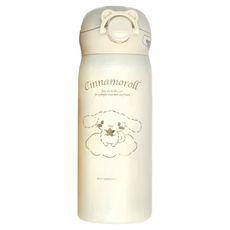 BEDDYBEAR 杯具熊 316不銹鋼 彈跳直飲保溫杯, 星星大耳狗 米白色, 350ml, 1個