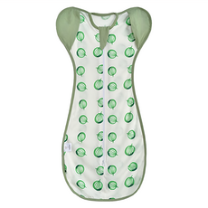 Kori Deer 可莉鹿 清新北歐風竹節棉網眼透氣嬰兒蝴蝶型包巾，西瓜圖案，透氣舒適，給寶寶安全感，方便穿脫, 西瓜